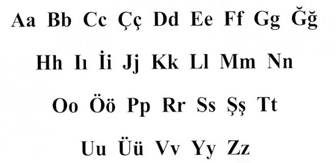 Türklerin Kullandığı Alfabeler Sırasıyla