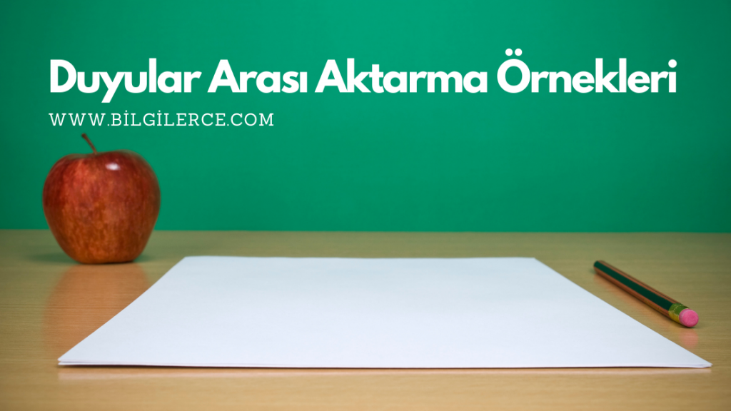 Duyular Arası Aktarma Nedir ? Duyular Arası Aktarma Nedir ?