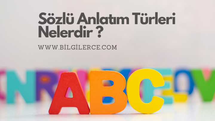 Sözlü Anlatım Türleri