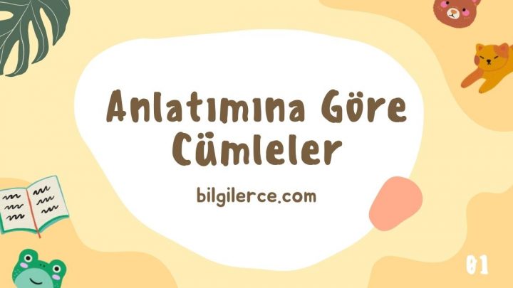 Anlatımına Göre Cümleler
