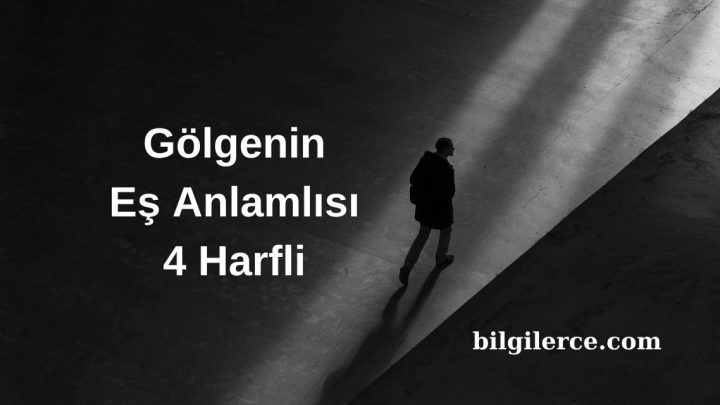 Gölgenin Eş Anlamlısı 4 Harfli