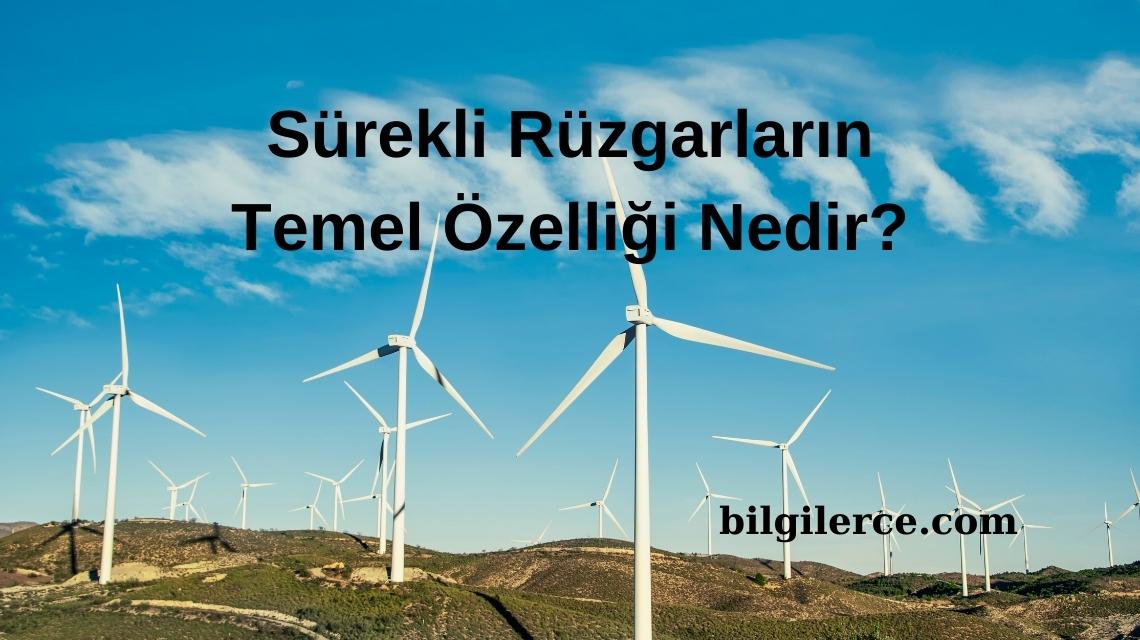 Sürekli Rüzgarların Temel Özelliği Nedir? Sürekli Rüzgarların Temel Özelliği Nedir?