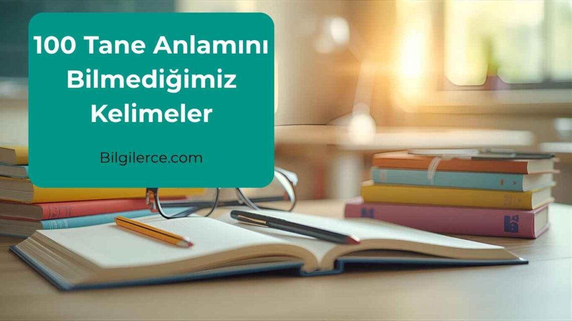 100 Tane Anlamını Bilmediğimiz Kelimeler